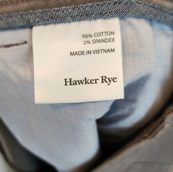 NWT Hawker Rye Stitch Fix essential wash chino short grey granite. Men's 36. - Picture 12 of 16